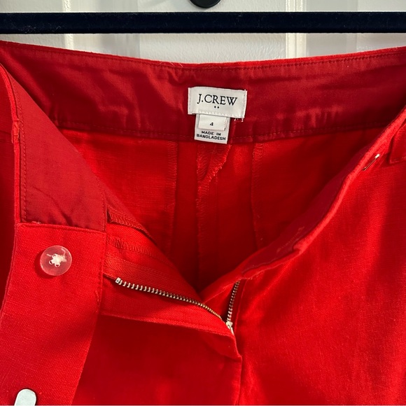 Red J. Crew Factory Shorts (size 4) - Picture 4 of 5